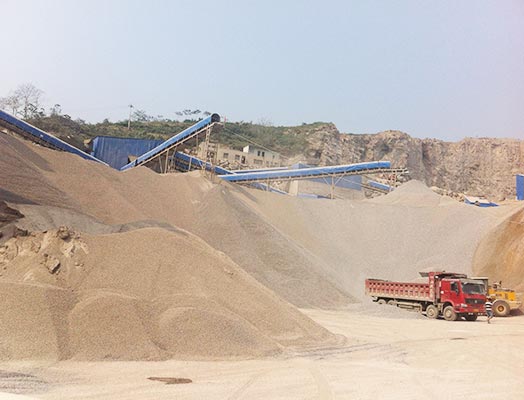 郑州石料生产线使用现场